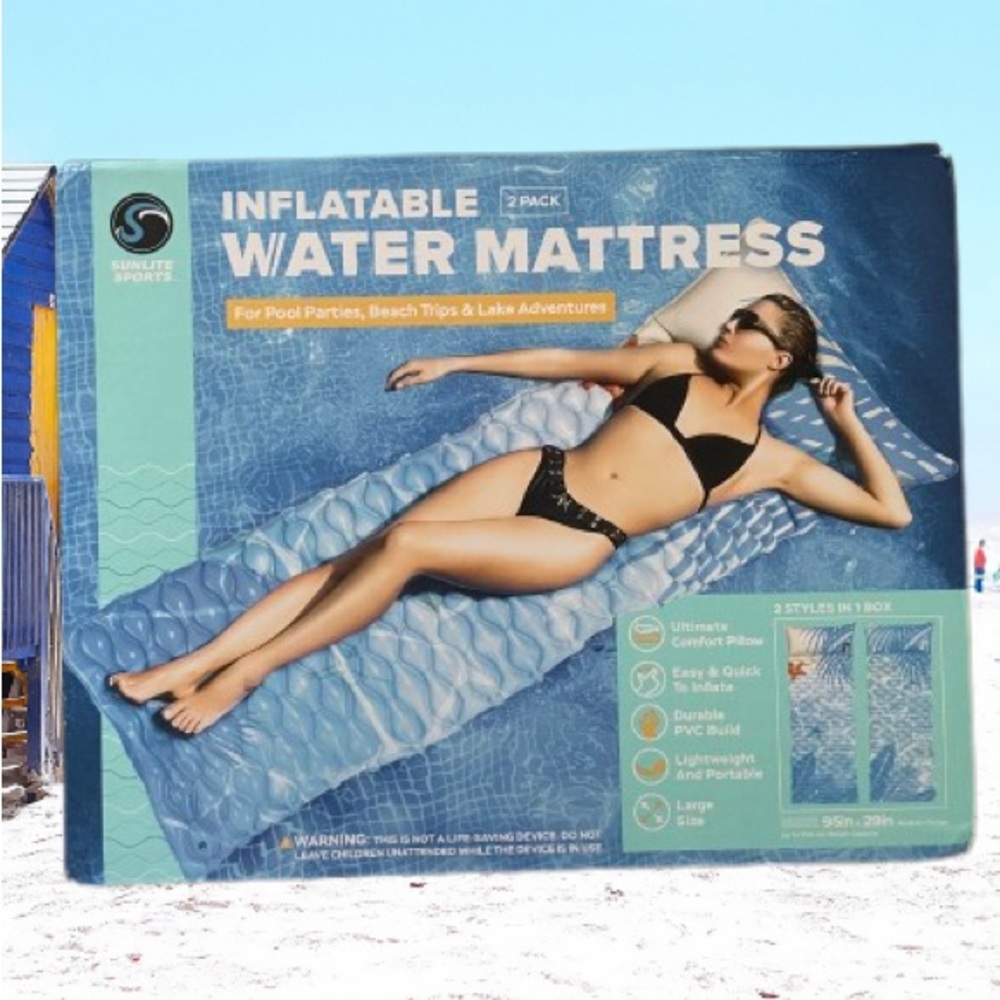 Inflatable Water Mat Float (Pack of 2)